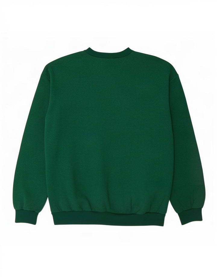 Hanorac vintage pentru bărbați cu grafică Jumper XL bumbac verde