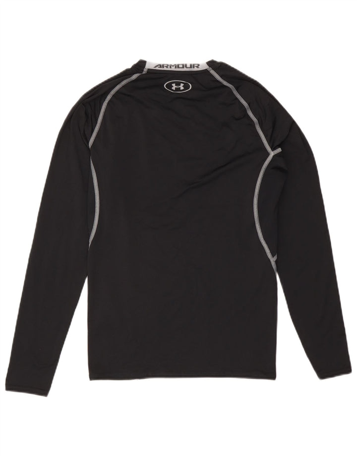 Under Armour Heat Gear Top cu mânecă lungă, mare, negru, poliester