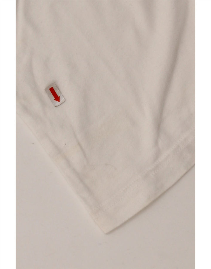 Tricou pentru femei ADIDAS, UK 8/10, bumbac alb mic