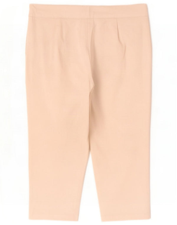 Pantaloni drepti Capri pentru femei Marks & Spencer UK 14 Large W34 L20 Alb