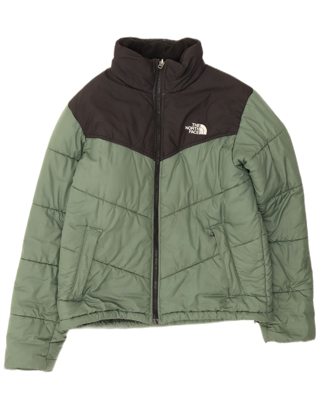 Jachetă căptușită pentru bărbați The North Face UK 36 Small Green Colorblock Poliester