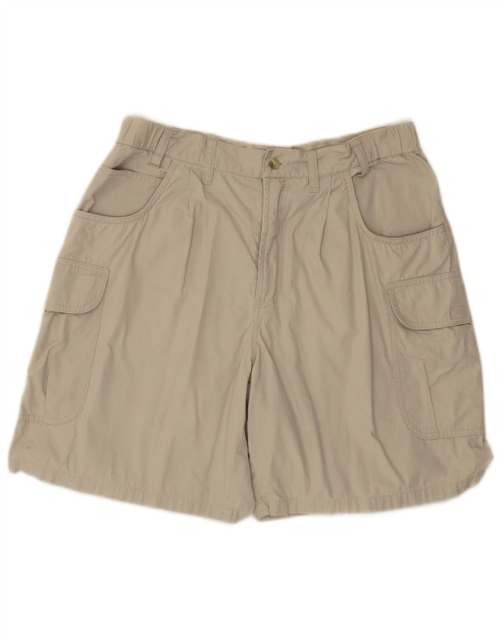 Pantaloni scurți cargo Columbia pentru bărbați W34, mari, bej, bumbac