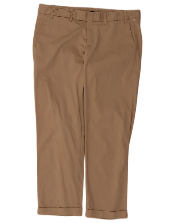 Pantaloni chino drepti pentru femei Gap UK 12 Medium W32 L26 Bej Bumbac