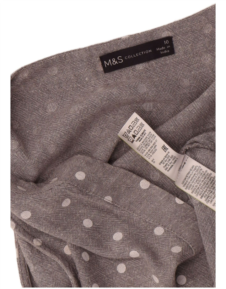 Rochie fără mâneci pentru femei Marks & Spencer UK 10 Small Grey Spotted
