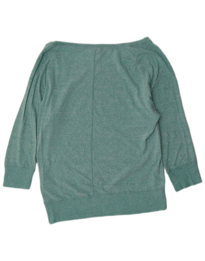 Top cu grafic cu umăr deschis Nike pentru femei cu mânecă lungă UK 10 mic turcoaz