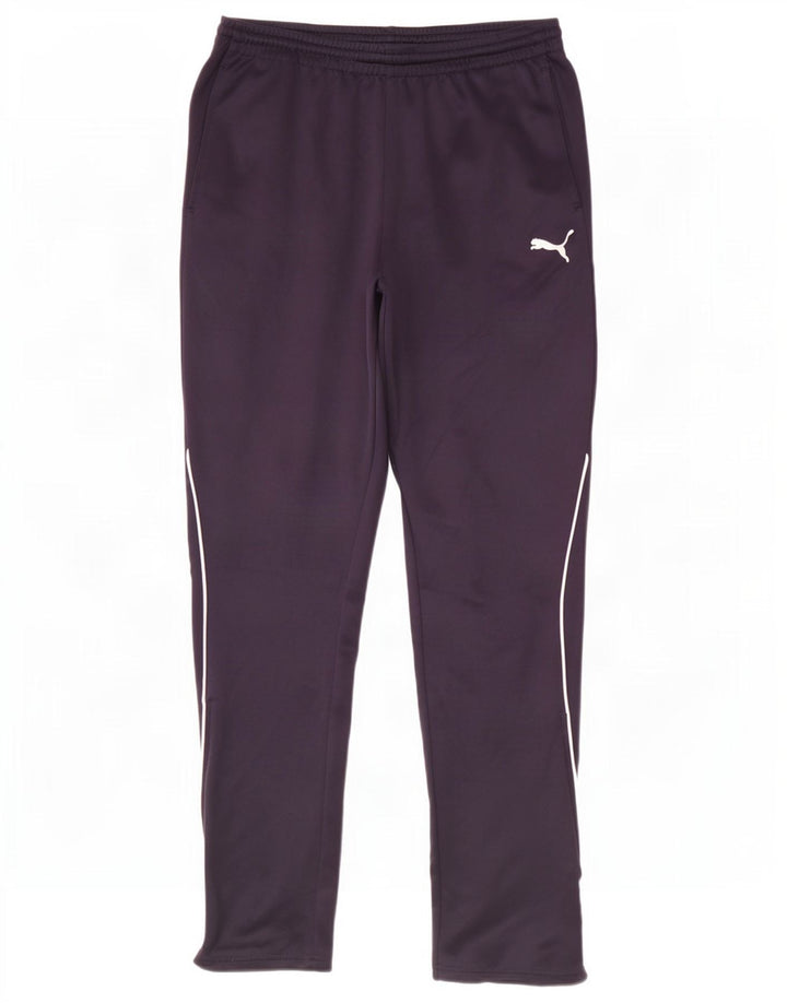 Pantaloni de trening Puma pentru bărbați, poliester mediu bleumarin