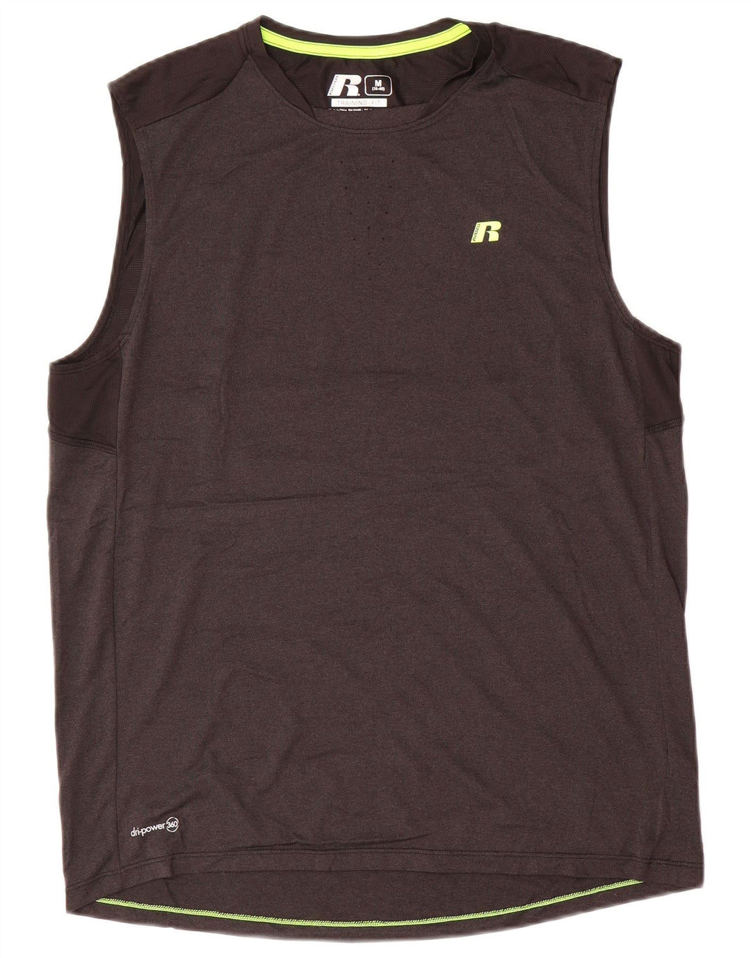 RUSSELL ATHLETIC Vest pentru bărbați Dri-Power Top UK 38/40 Medium Gri Poliester