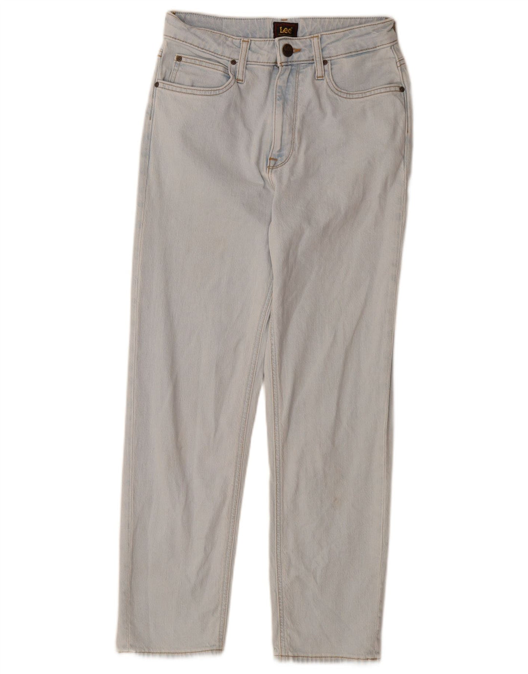 LEE Womens Carol Straight Jeans W26 L27 Blue Cotton