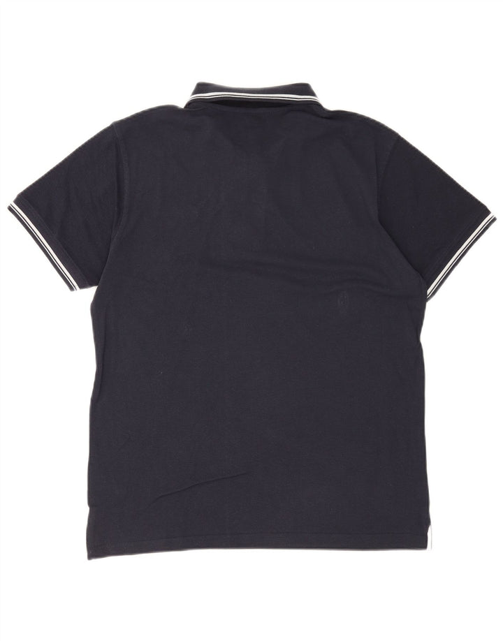 Cămașă polo Sergio Tacchini pentru bărbați din bumbac bleumarin mic