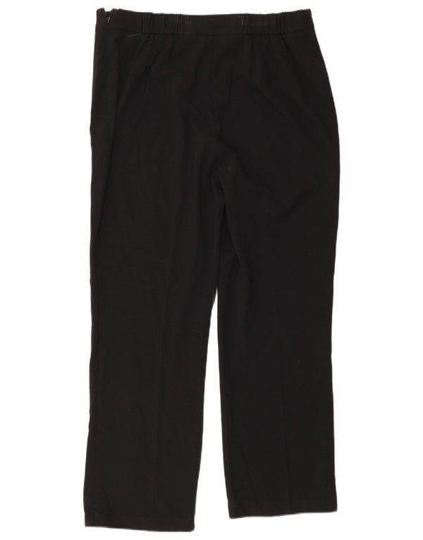 Pantaloni casual drepti pentru femei Marks & Spencer UK 14 Medium W36 L28 Negru