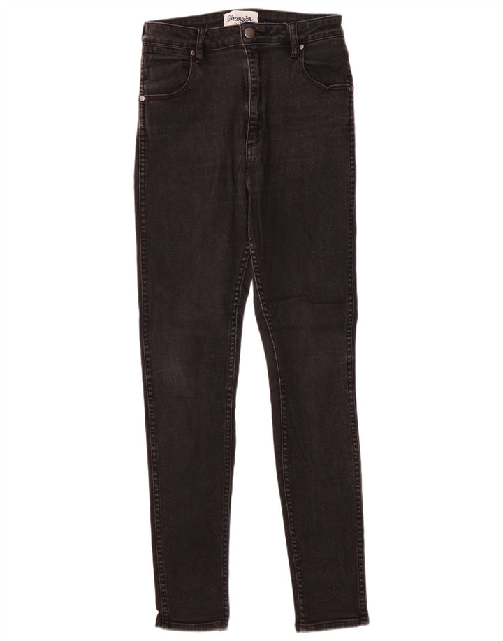 Blugi skinny Wrangler pentru baieti cu talie inalta 9-10 ani W28 L28 bumbac negru