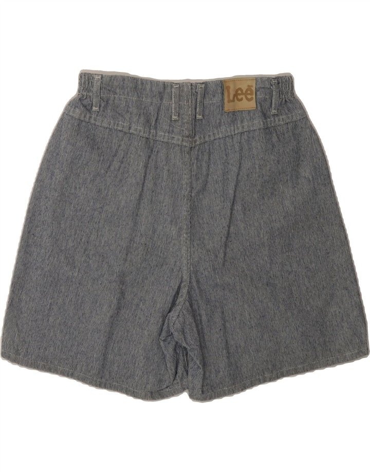 LEE Womens Casual Shorts W30 Medium Grey Pinstripe Vintage Lee and Second-Hand Lee from Messina Hembry 