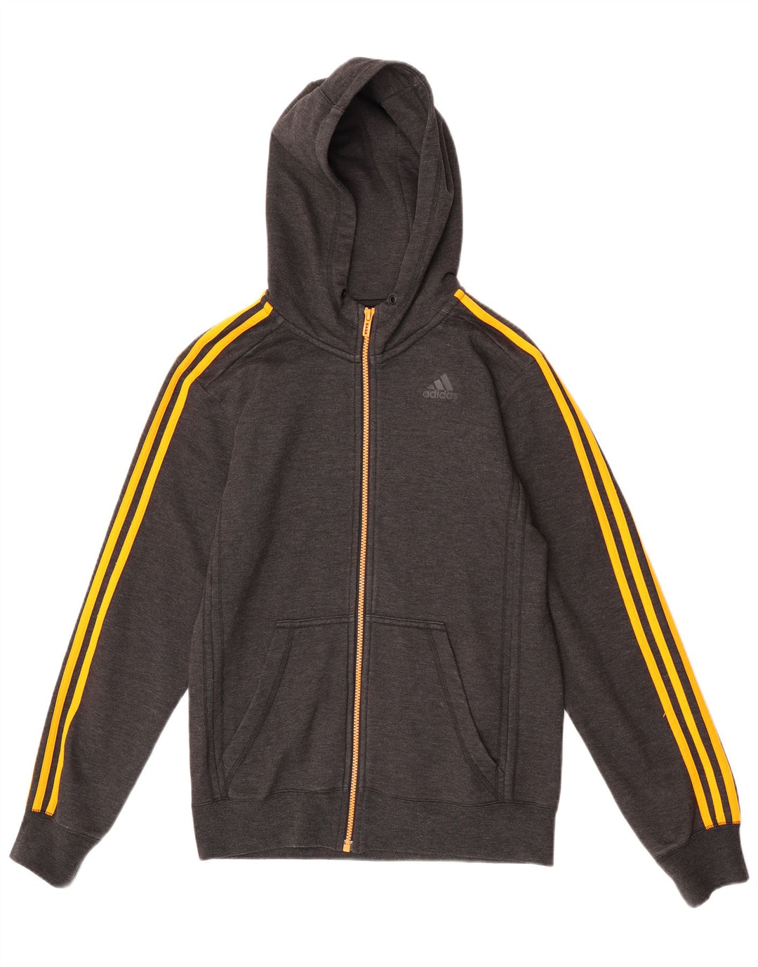 Pulover Adidas Climalite Zip pentru bărbați, poliester mic, gri