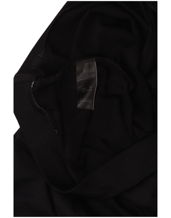Pantaloni de trening pentru femei Marks & Spencer UK 12 Poliester mediu negru