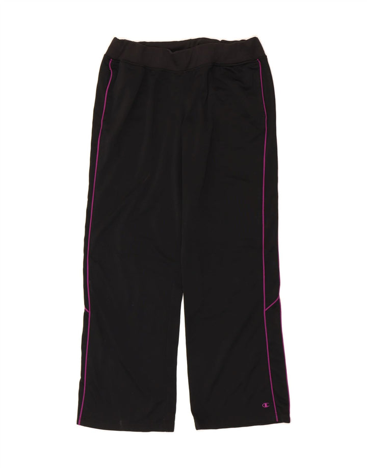 CHAMPION Womens Tracksuit Trousers UK 14 Large  Black Vintage Champion and Second-Hand Champion from Messina Hembry 