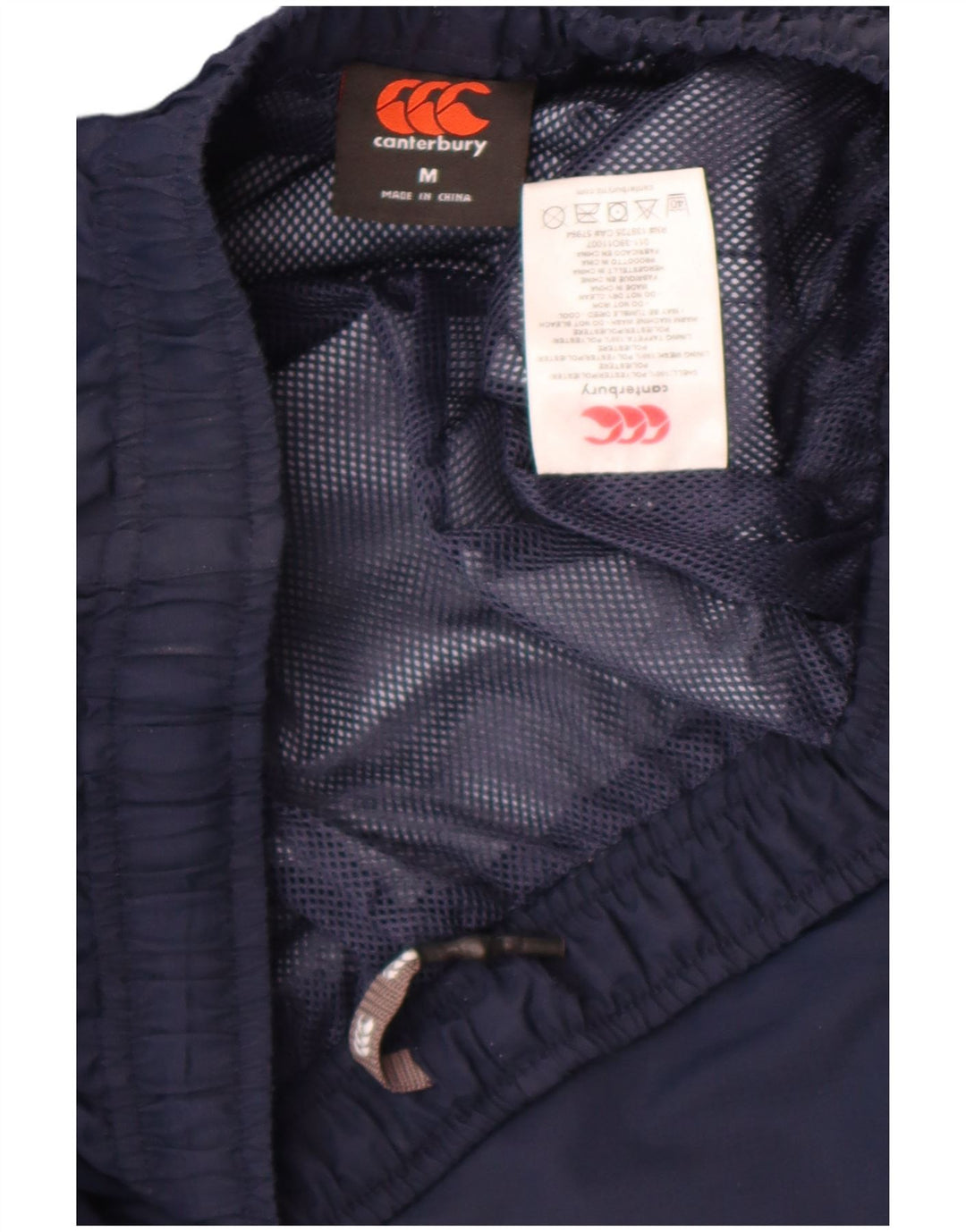 Pantaloni impermeabili pentru bărbați Canterbury, poliester mediu bleumarin