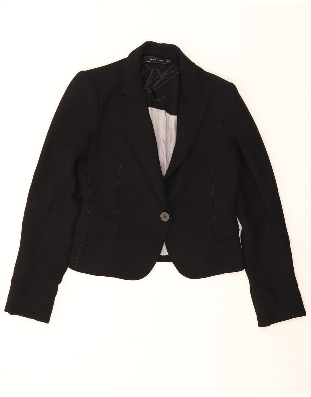 Jachetă Blazer Femei Zara 1 Buton EU 38 Mic Negru