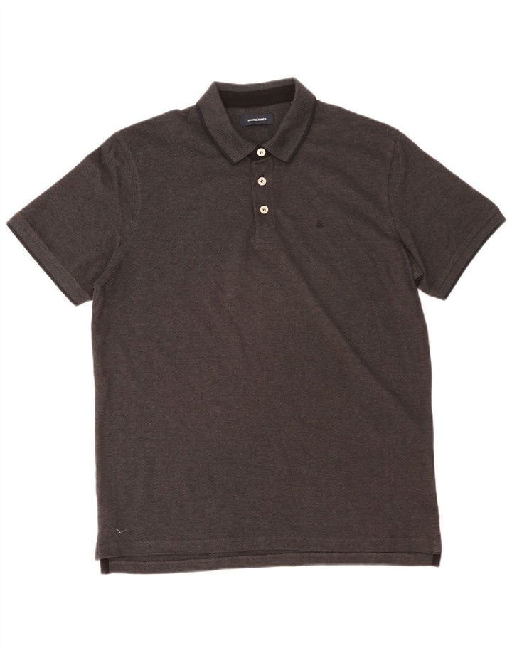 Cămașă polo pentru bărbați JACK & JONES XL bumbac gri