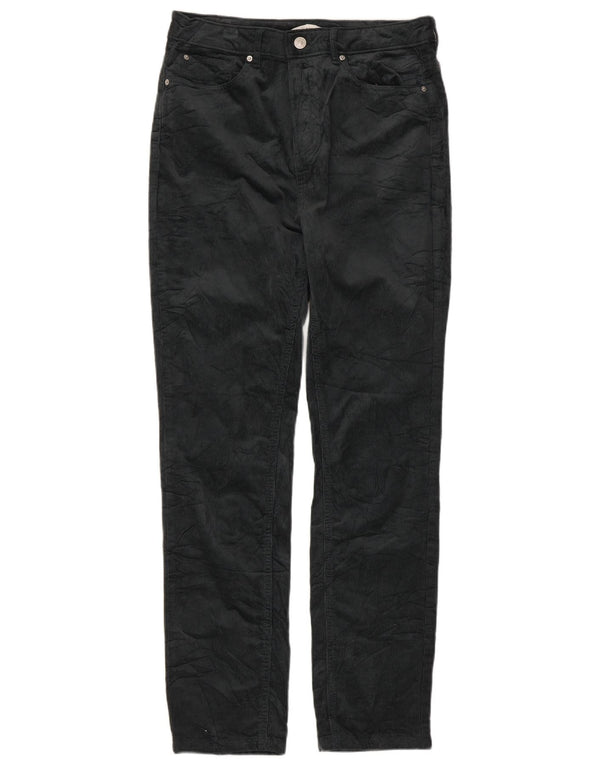 Pantaloni subțiri din velur pentru femei Marks & Spencer UK 12 Medium W32 L29 Verde