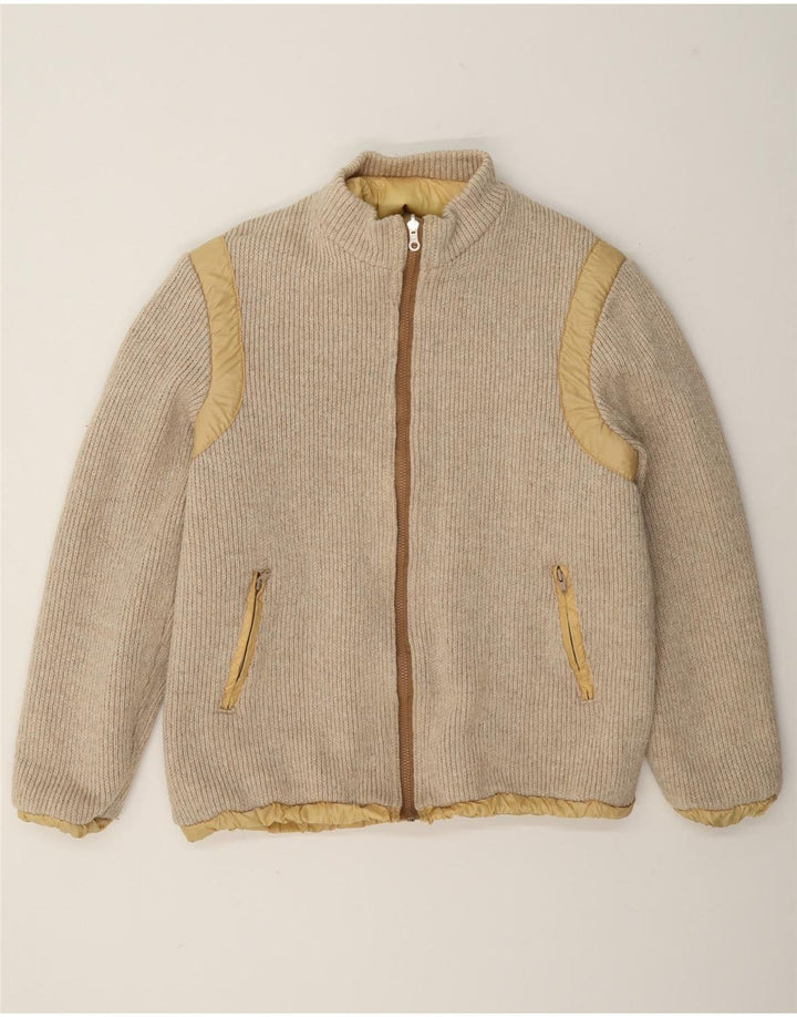 Bomber reversibilă vintage pentru bărbați UK 36 Bej mic