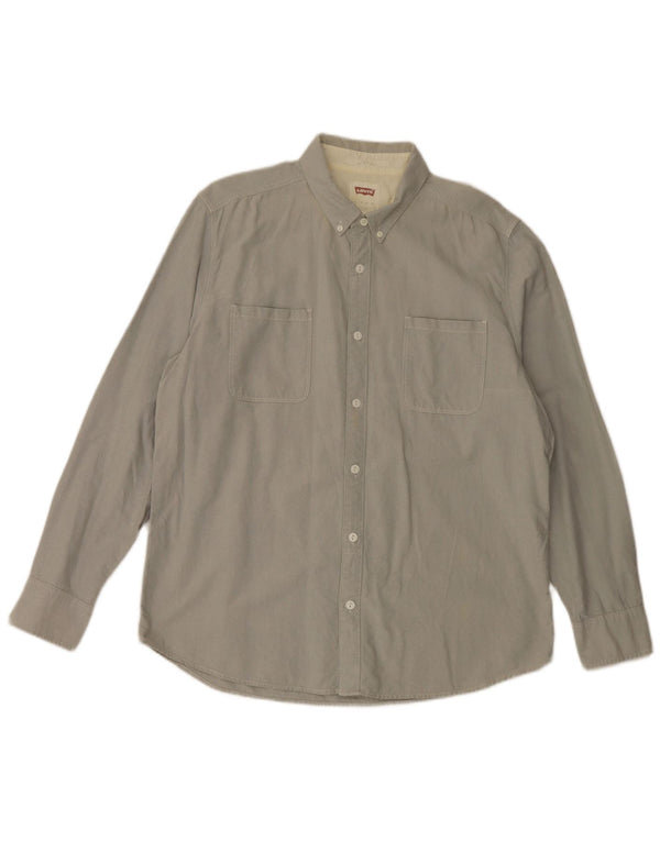 Levi's Mens Shirt XL Grey Cotton
