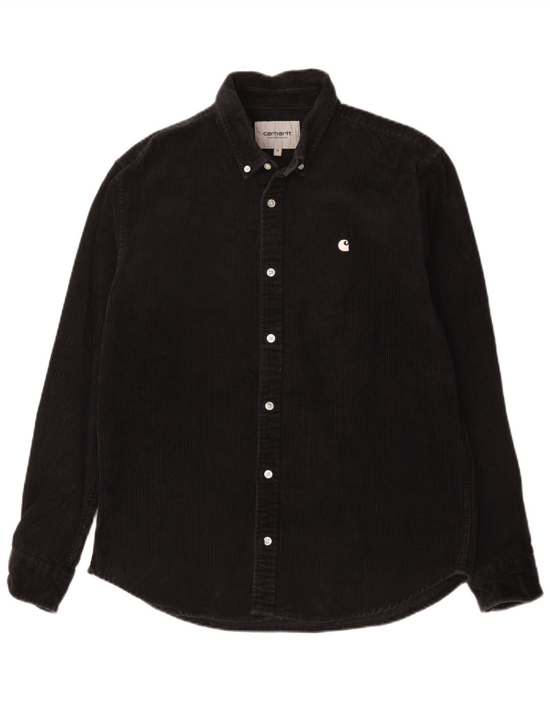 Cămașă pentru bărbați Carhartt din velur, bumbac mediu negru