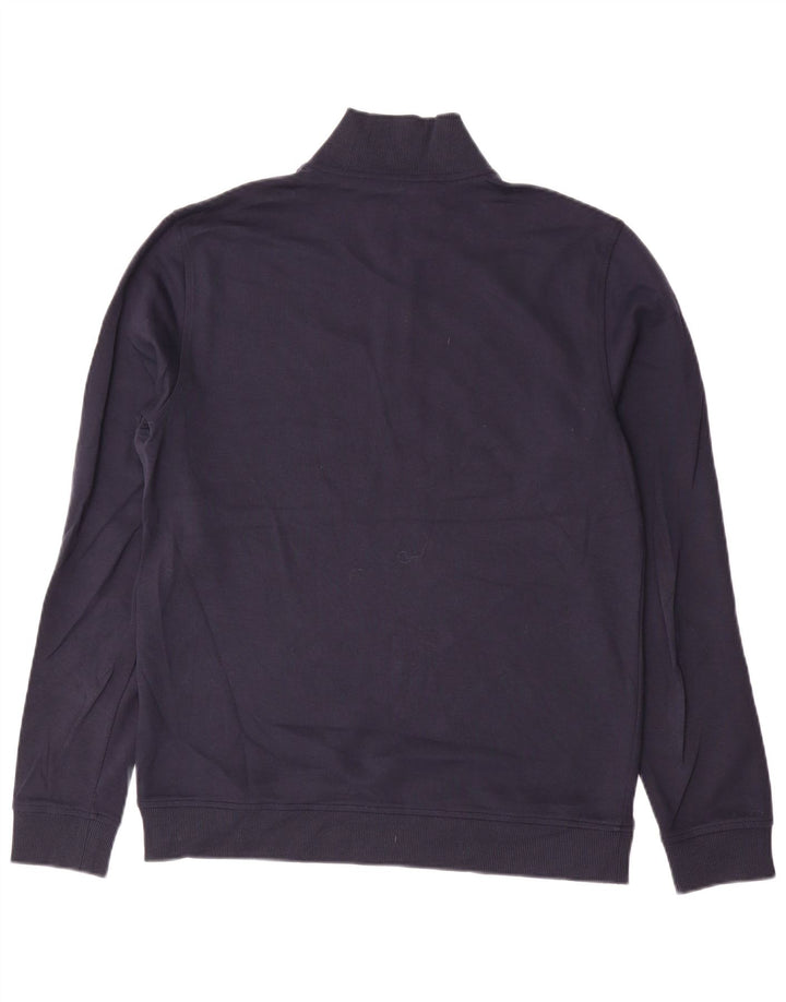 Pulover pentru bărbați Ted Baker, cu fermoar, cu gât, mărimea 3, bumbac, albastru bleumarin mediu