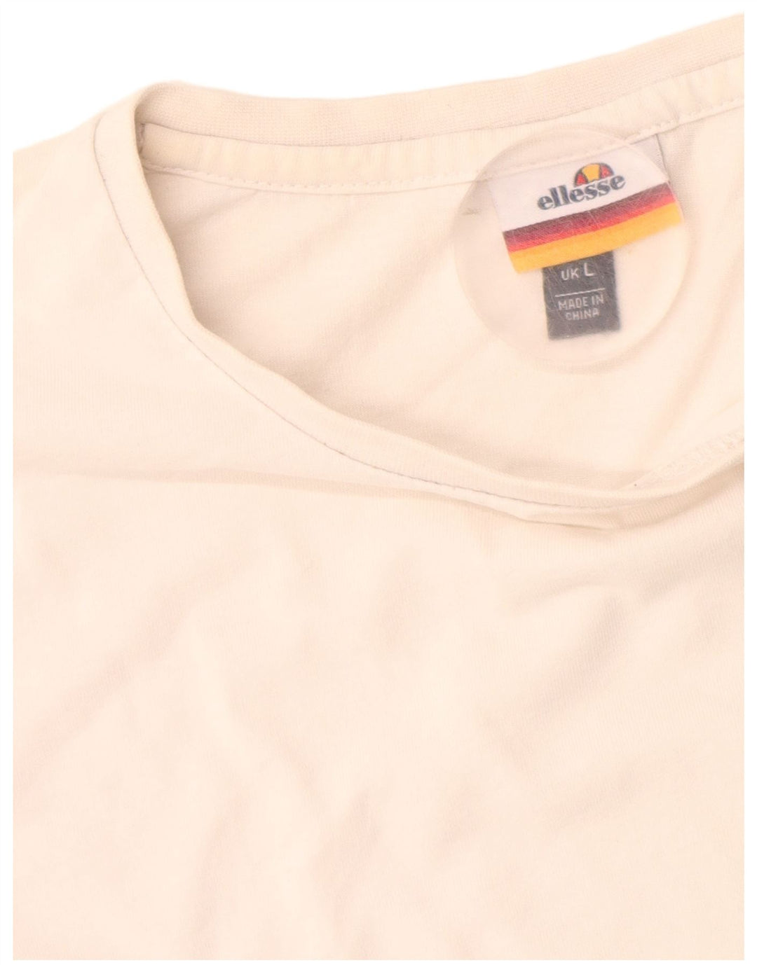 Tricou grafic pentru bărbați Ellesse Top mare din bumbac alb