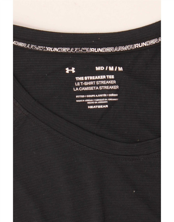 Tricou Under Armour pentru bărbați Heat Gear Top Mediu Negru