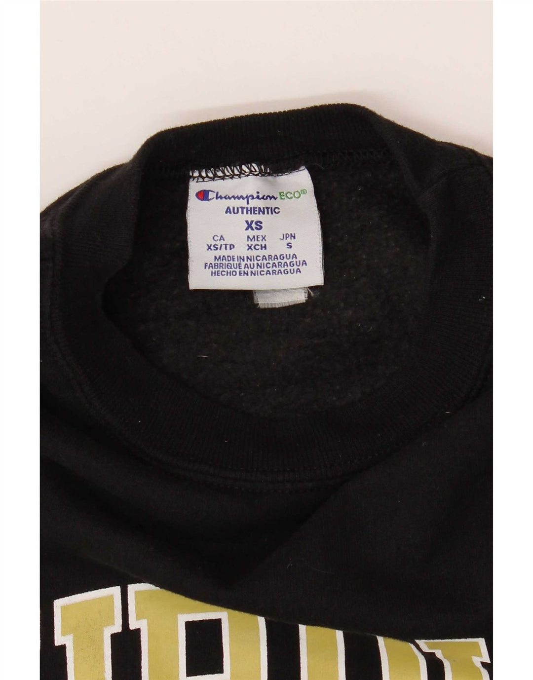 Pulover pentru bărbați Champion Purdue Graphic Sweatshirt XS Negru