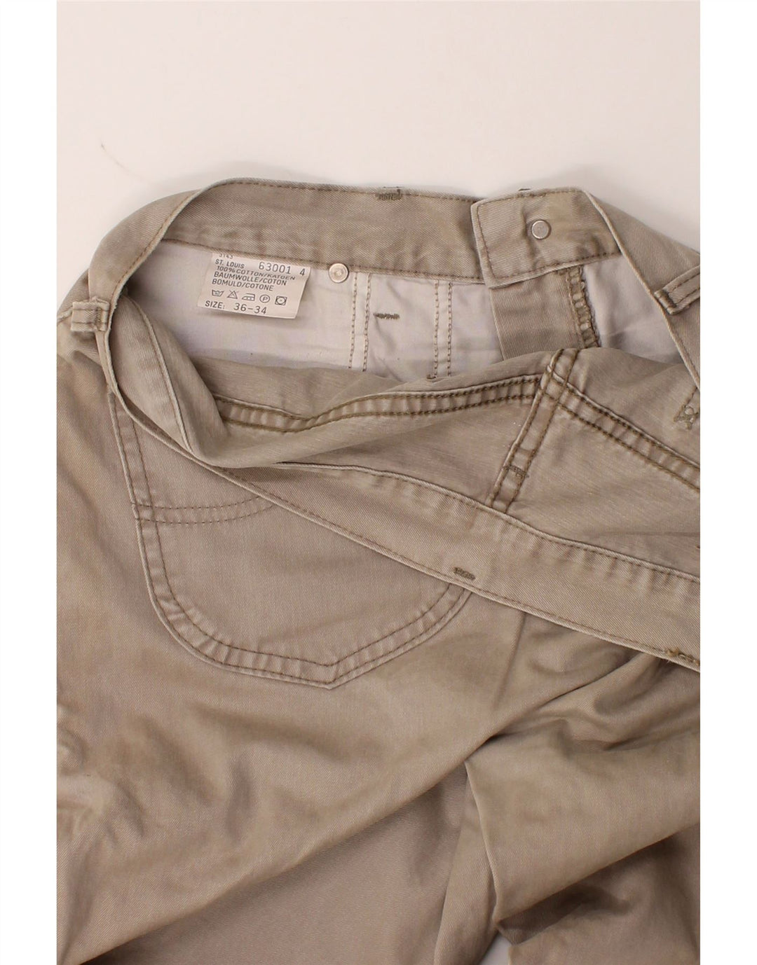 LEE Mens Slim Jeans W36 L30 Beige Cotton Vintage Lee and Second-Hand Lee from Messina Hembry 
