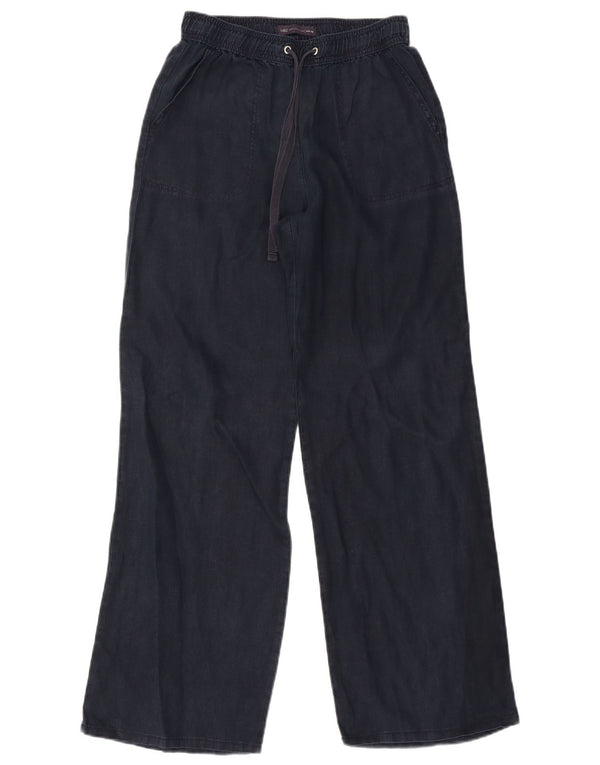 Marks & Spencer Pantaloni chino pentru femei cu picioare largi UK 8 Small W26 L30 bleumarin
