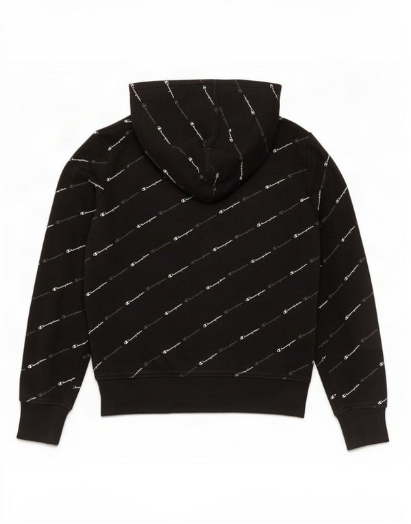 Pulover cu glugă cu grafic pentru femei Champion UK 10 Bumbac negru mic
