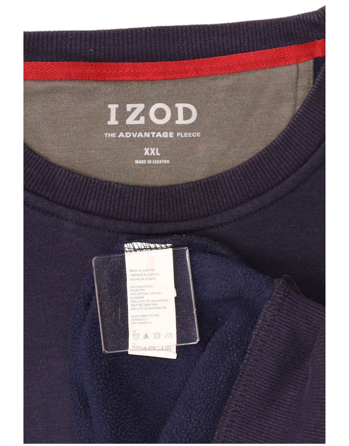 Pulover Izod pentru bărbați, 2XL, poliester bleumarin