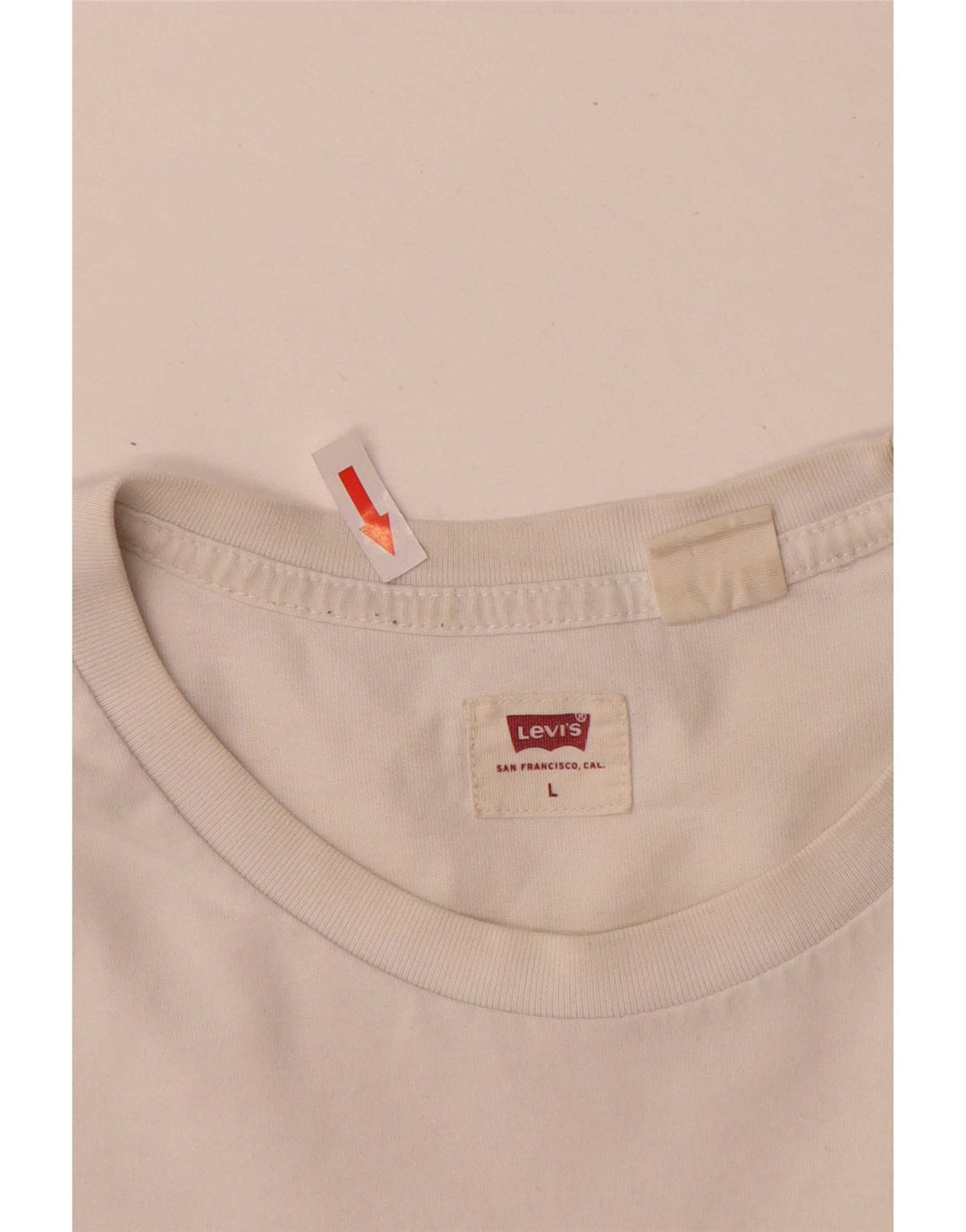 Tricou grafic pentru bărbați Levi's Top Large White