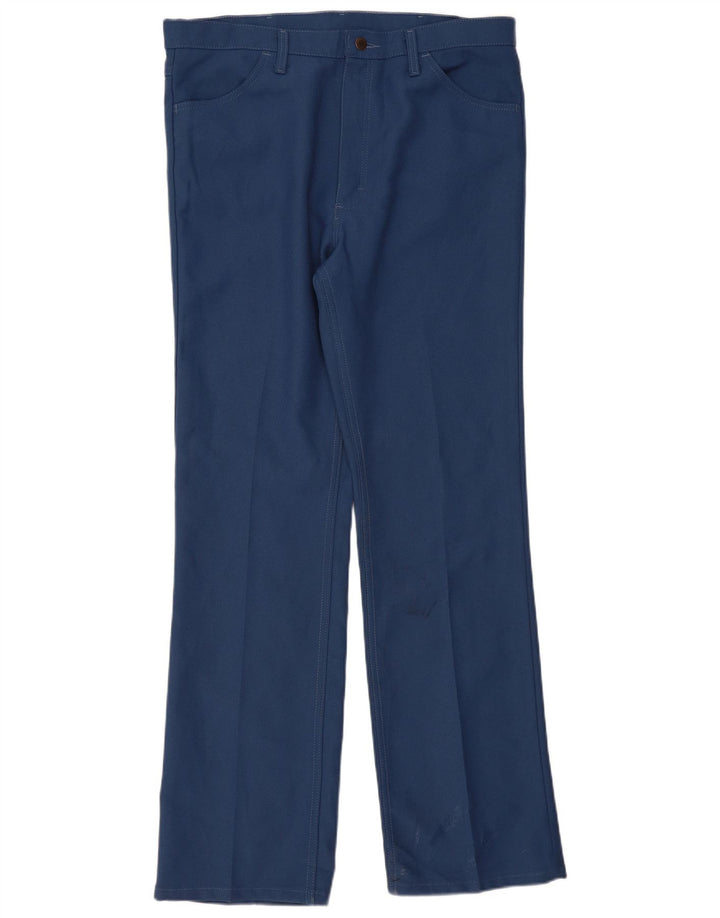 Pantaloni casual drepti pentru bărbați Wrangler W38 L34 poliester albastru
