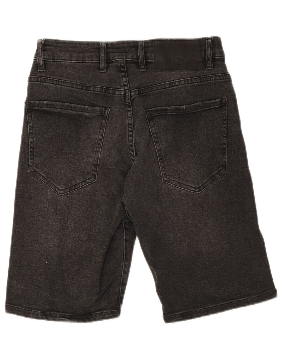 Pantaloni scurți din denim pentru bărbați ZARA EU 38 Small W30 Gri
