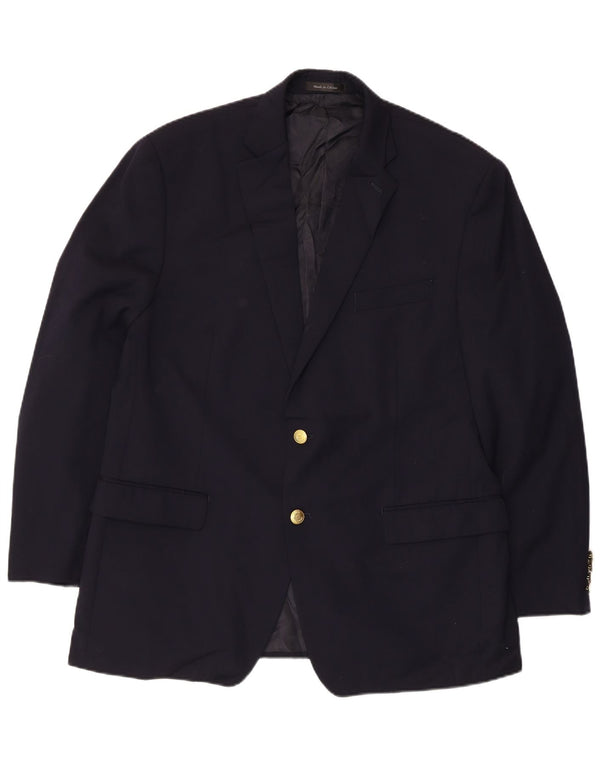 Jachetă Blazer pentru bărbați Chaps cu 2 nasturi UK 38 Mediu Lână bleumarin