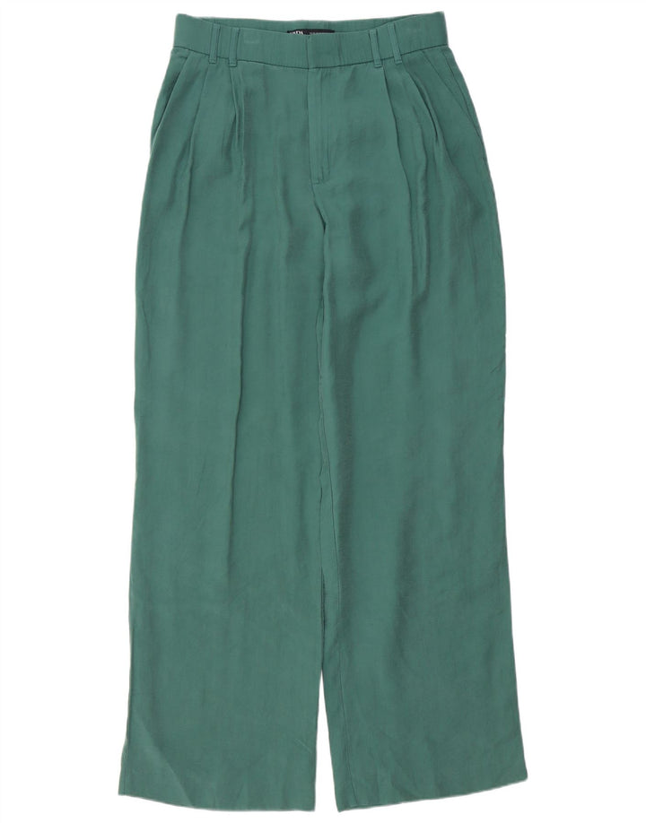 Pantaloni chino pentru femei Zara Medium L28 L32 Verde Modal