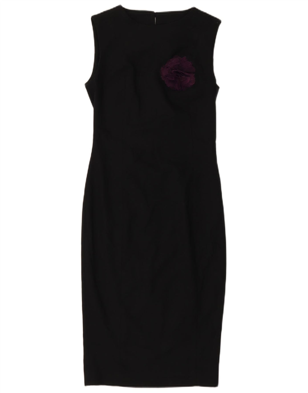 Rochie pentru femei ZARA, fără mâneci, UK 4 XS, poliester floral negru