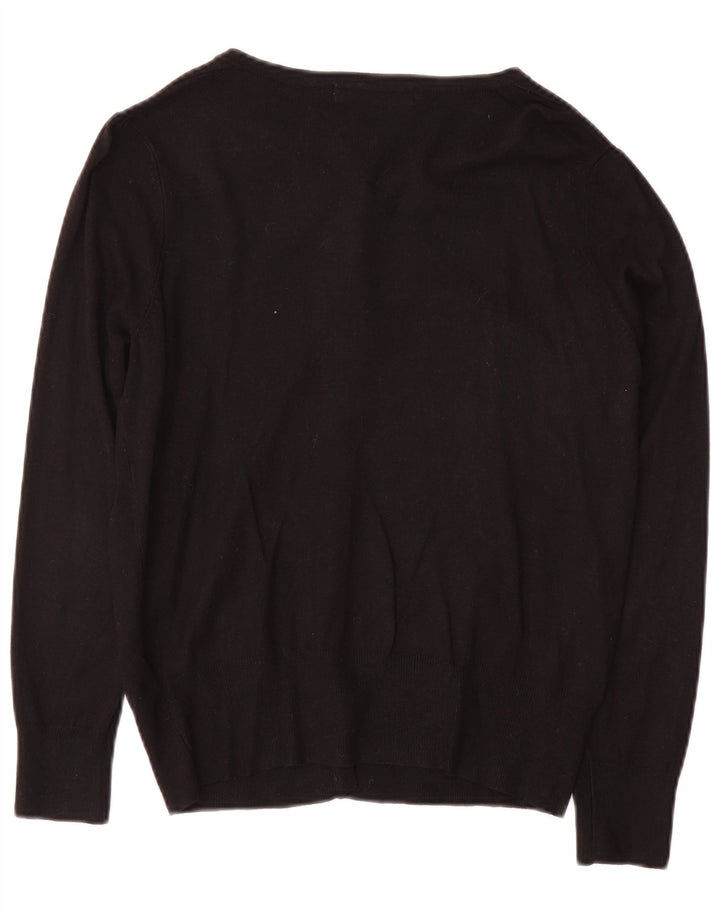 Pulover cardigan pentru femei Marks & Spencer UK 14 Medium Black Viscose