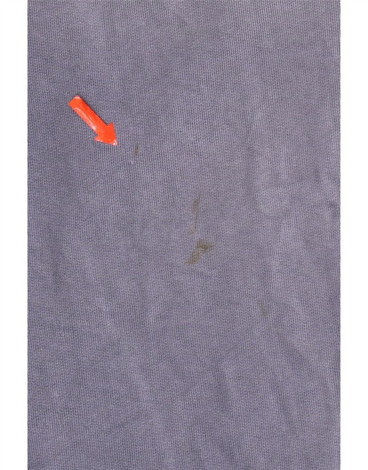 Pulover pentru bărbați Weird Fish, cu fermoar și gât, bumbac albastru mediu