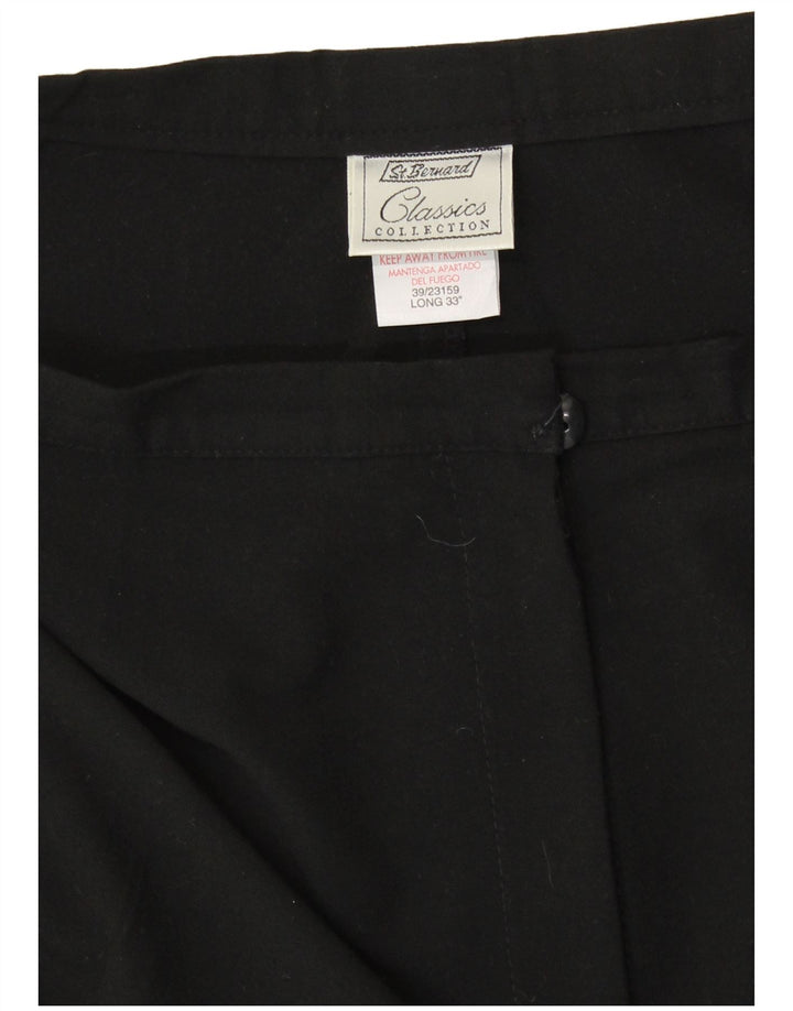 ST. BERNARD Womens Straight Casual Trousers W36 L31 Black