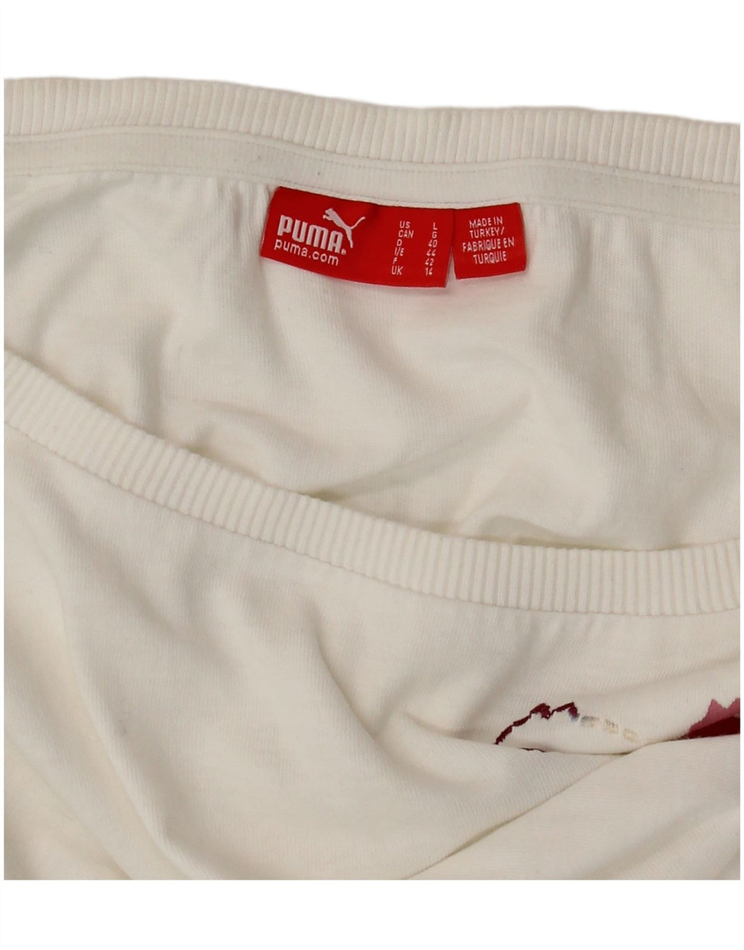 Tricou grafic PUMA pentru femei Top UK 14 Medium White
