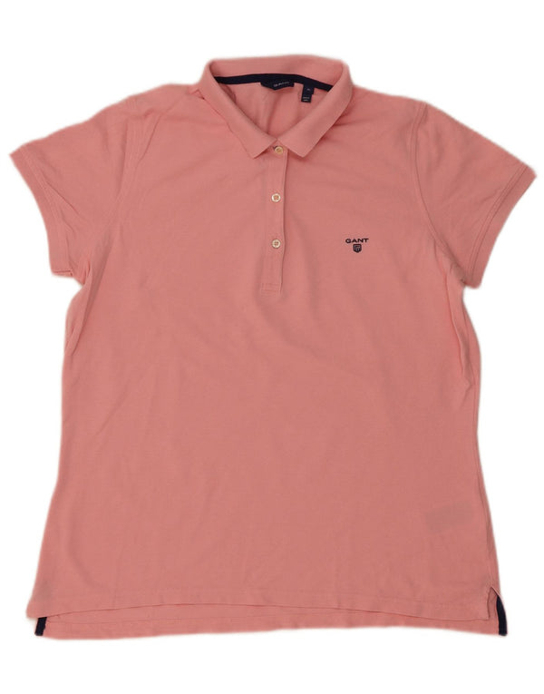 Tricou polo pentru femei Gant UK 18 XL, bumbac roz