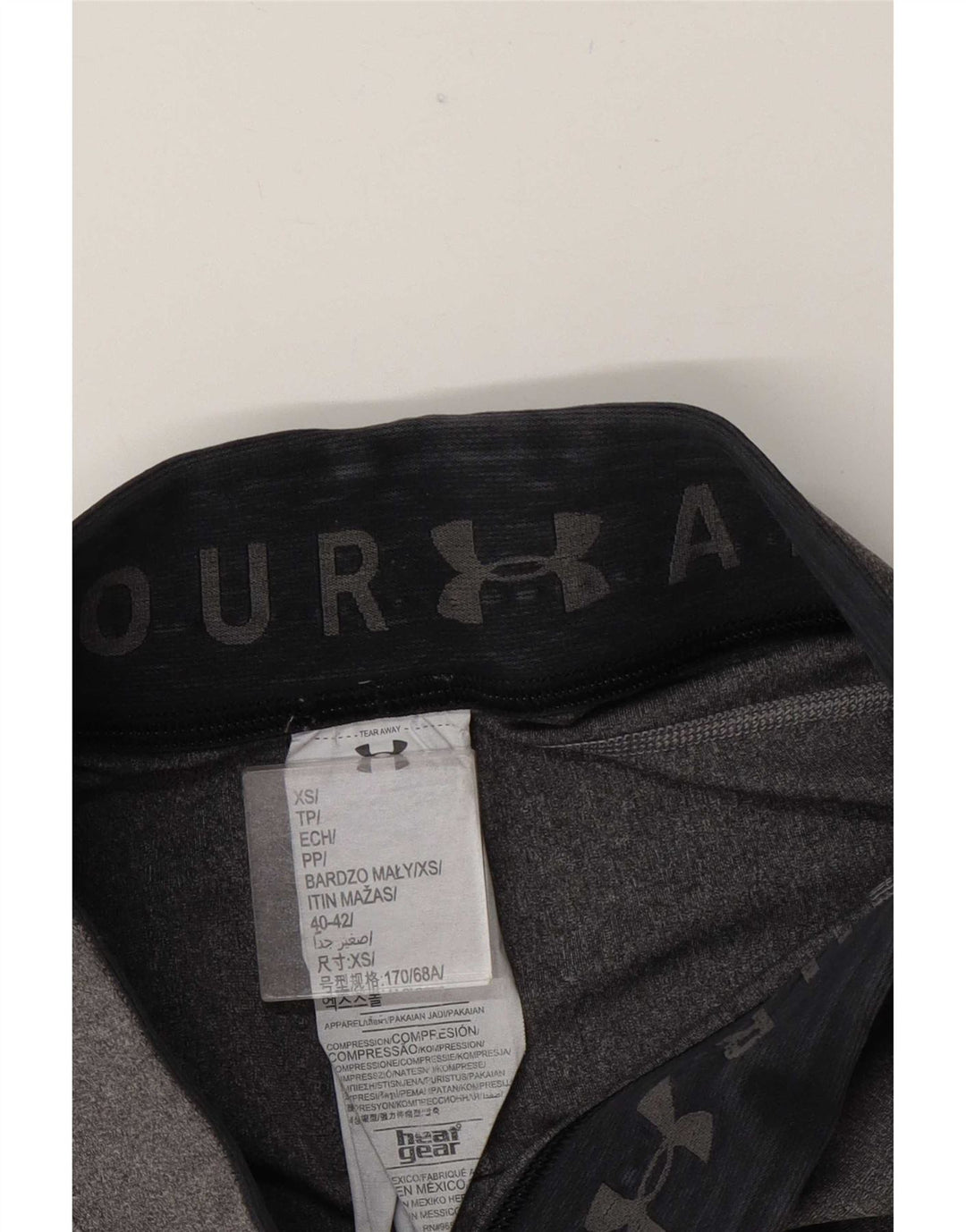 Leggings crop pentru femei Under Armour UK 4 XS poliester gri
