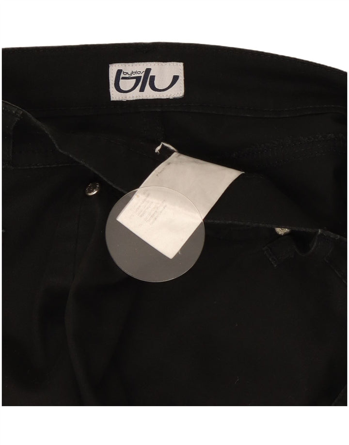 Blugi Byblos pentru femei cu picioare largi W32 L31 bumbac negru