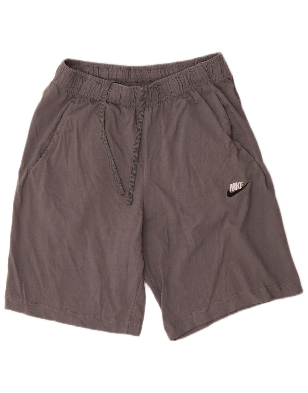 Pantaloni scurți sport Nike pentru bărbați, bumbac, gri mediu