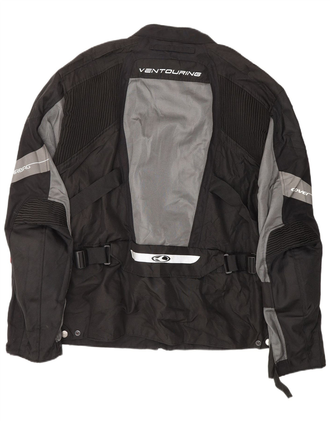CLOVER Mens Racer Jacket UK 48 4XL Black Colourblock