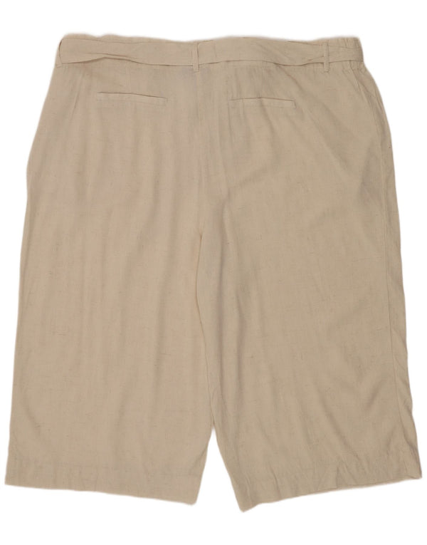 Marks & Spencer Pantaloni scurți chino Autograph pentru femei UK 24 3XL W48 Bej in